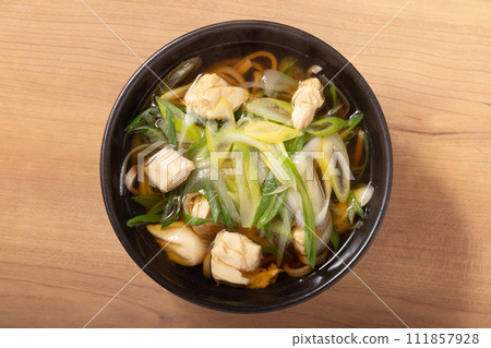 Chicken fillet, green onion soba Chicken fillet, green onion soba 111857928