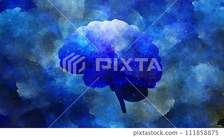 Brain Brain Flash Inspiration Brain Wave Illustration 111858875