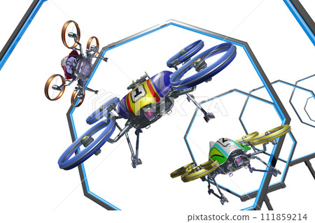 Image of drone race (Drone race: transparent material) Image of drone race (Drone race: transparent material) 111859214