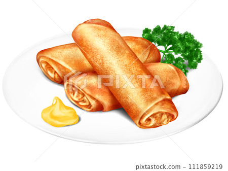 spring roll spring roll chinese 111859219