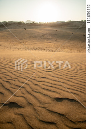 Beautiful scenery of Tottori sand dune 111859362
