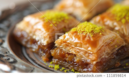 Close-up of Gourmet Baklava 111859814