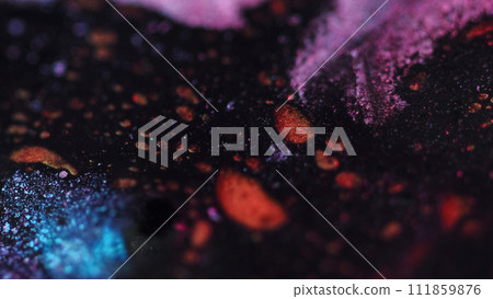 Glitter paint spill acrylic wave color mix dark Glitter paint spill acrylic wave color mix dark 111859876