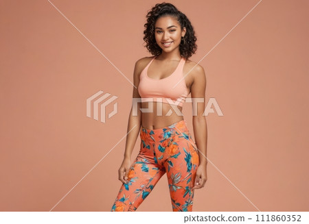 AI-generated content. Fitness Enthusiast in Stylish Gear 111860352