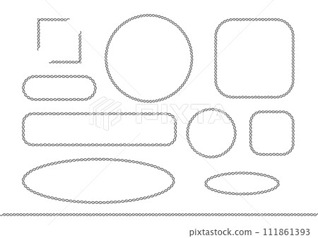 Hand-drawn decorative borders 7 111861393