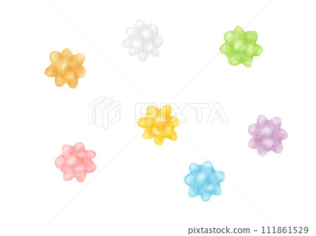 多彩 konpeitou 水彩插圖 多彩 konpeitou 水彩插圖 111861529