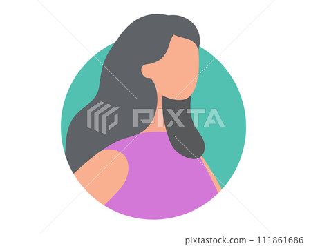 Person icon vector illustration. Faces are windows to soul, revealing emotions and thoughts individual Personal experiences shape and define persons unique identity and perspective Everyone 111861686