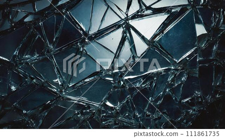 Broken glass background_03_AI generated image 111861735