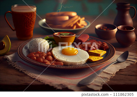 egg, food, rice 111862305