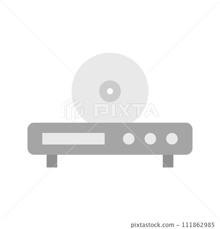 Disc Player icon vector image. 111862985