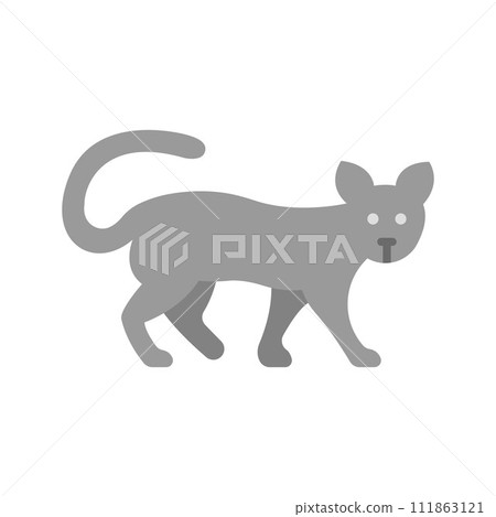 Cat icon vector image. 111863121