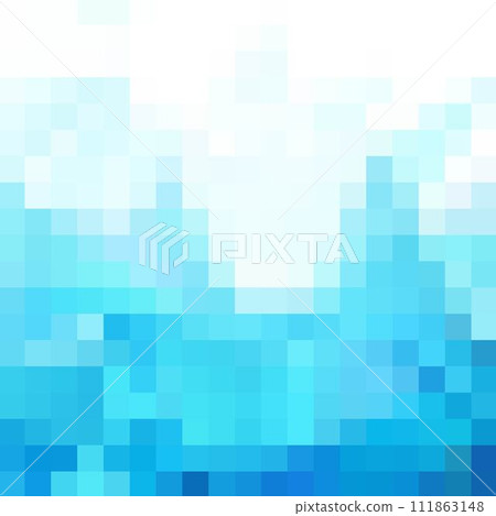 Light blue presentation template. Color Design element. Pixel. 111863148