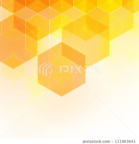 Yellow geometric background. Vector illustration. polygonal style. Hexagons. eps 10 Yellow geometric background. Vector illustration. polygonal style. Hexagons. eps 10 111863641