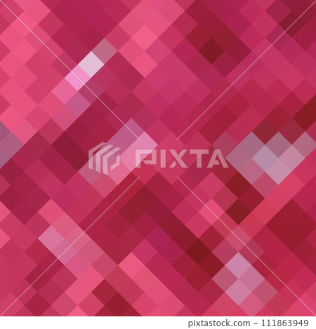Geometric background. Red Pixel pattern. polygonal style. eps 10 Geometric background. Red Pixel pattern. polygonal style. eps 10 111863949