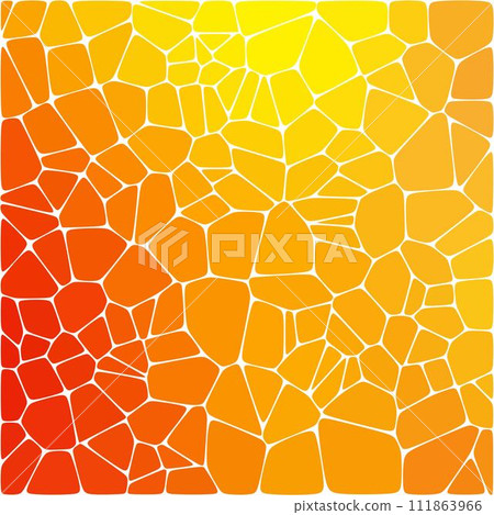 Geometric background. Presentation template. Vector background. polygonal style. Mosaic. Orange and yellow pebbles. eps 10 111863966