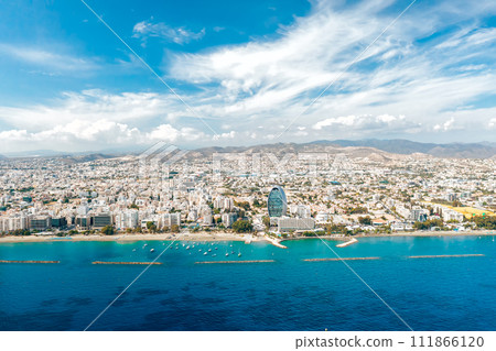 View over the skyline of Limassol. Cyprus View over the skyline of Limassol. Cyprus 111866120