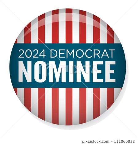 Voting 2024 Icon with Vote, Government, and Patriotic Symbolism and Colors 111866838