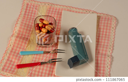 Eating Medication Eating Medication 111867065