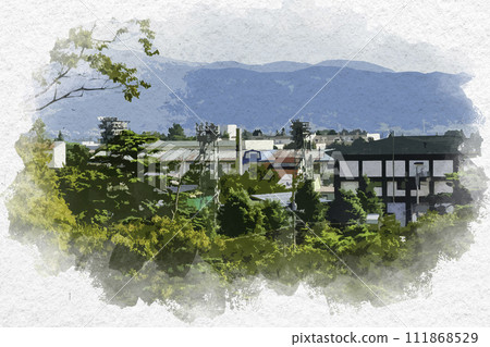 水彩風格上越高田 上越市高田體育中心 新潟縣上越市 111868529