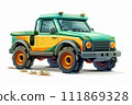 Environmentally friendly vehicle. Generative AI illustration 111869328
