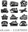 cute vehicle icon 111870093