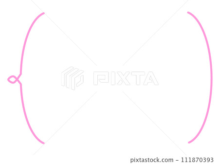 Simple line frame pink 111870393