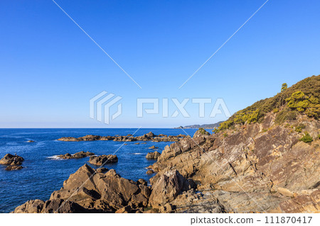 Morning scenery from Esuzaki Island, Susami Town, Wakayama Prefecture 111870417