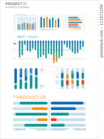 Design business elements charts in color. Finance Charts. Design business elements charts in color. Finance Charts. 111871209