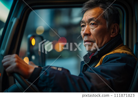 駕駛卡車的老人 111871823