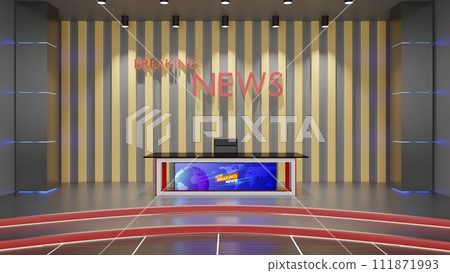 news, studio, interior 111871993