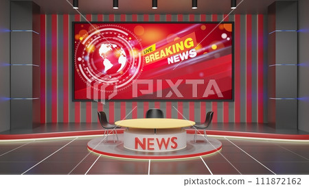 news, studio, interior 111872162