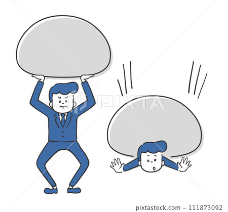 一個承受壓力的男人 一個被壓垮的男人 111873092