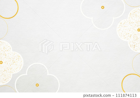 日本現代花卉圖案日本紙_花插圖框架背景 111874113