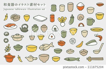 手繪日本餐具插圖集 手繪日本餐具插圖集 111875204