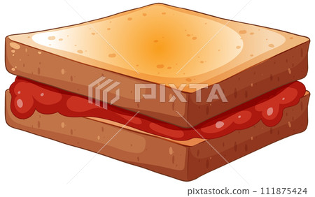 Delicious Peanut Butter Jelly Sandwich Delicious Peanut Butter Jelly Sandwich 111875424