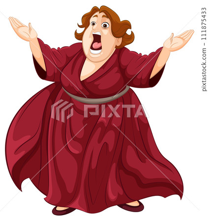 Opera Singer in Passionate Performance Opera Singer in Passionate Performance 111875433