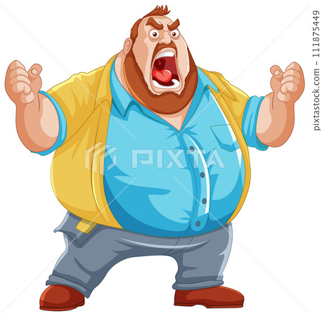 Angry Man Expressing Frustration Angry Man Expressing Frustration 111875449
