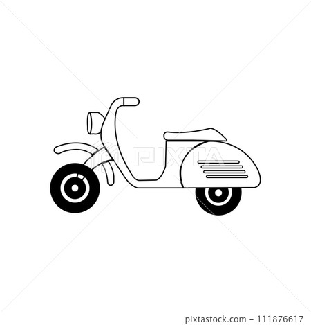 vespa motorbike icon 111876617