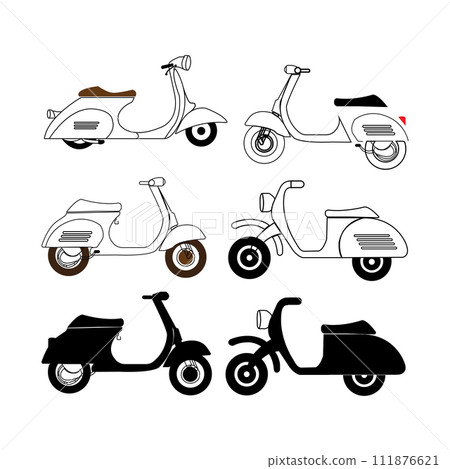 vespa motorbike icon 111876621