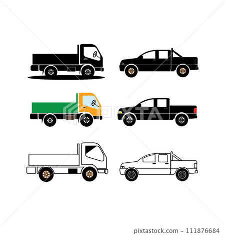 pickup truck icon 111876684