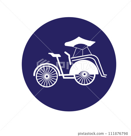 rickshaw icon 111876798