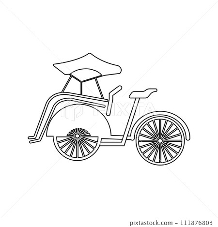 rickshaw icon 111876803