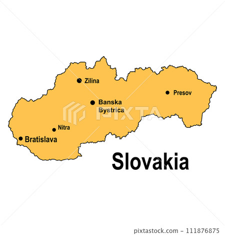 Slovekia country map icon Slovekia country map icon 111876875