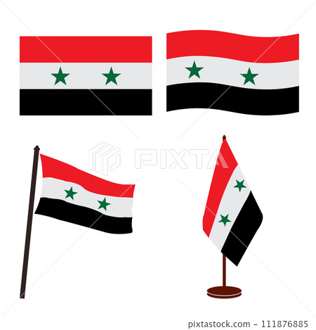 Syria country flag icon 111876885