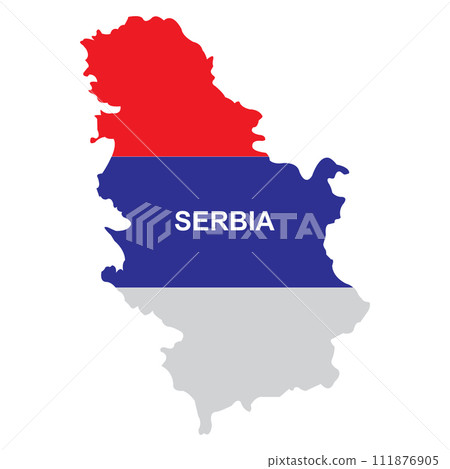 Serbia country map icon 111876905