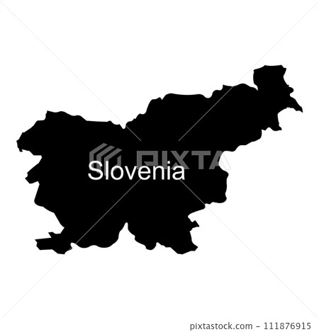 Slovenia country map icon 111876915