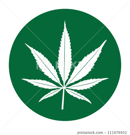 Marijuana leaf icon Marijuana leaf icon 111876932