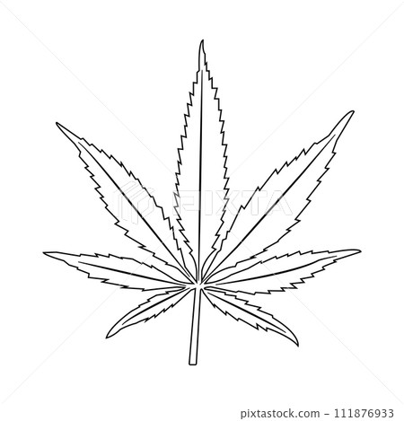 Marijuana leaf icon 111876933