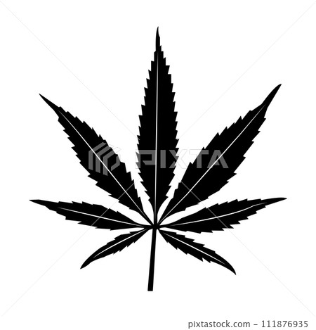 Marijuana leaf icon 111876935