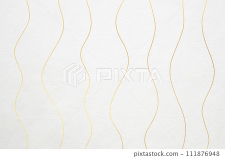 Japanese paper with golden wave pattern_luxurious Japanese style background 111876948